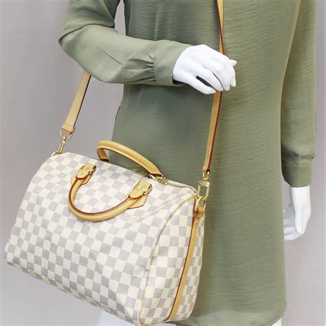 lv speedy bandouliere 30 damier azur|speedy bandouliere 30 price.